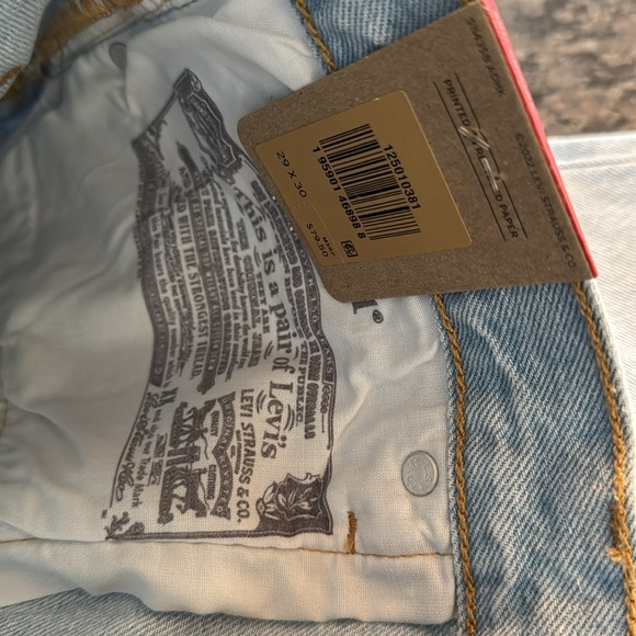 Levi’s 501 original lightwash high rise straight leg NWT 29 by 30 - Picture 7 of 11